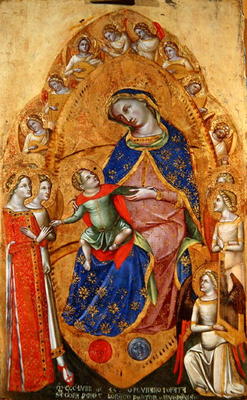 Mystic Marriage of St. Catherine of Alexandria, 1359 (oil on panel) à Veneziano Lorenzo