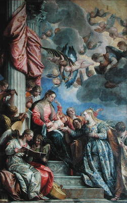 The Mystic Marriage of St. Catherine à Paolo Veronese (alias Paolo Caliari)