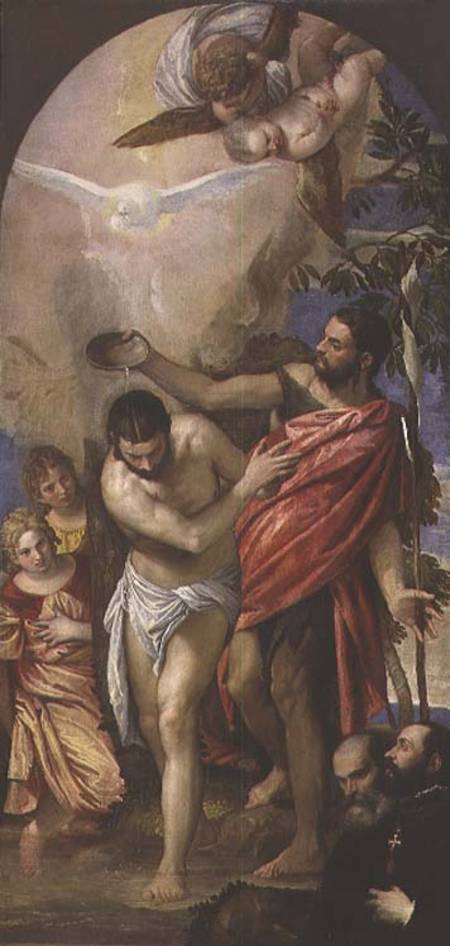 The Baptism of Christ à Paolo Veronese (alias Paolo Caliari)