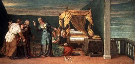 Judith Receiving the Ancients of Bethulia à Paolo Veronese (alias Paolo Caliari)