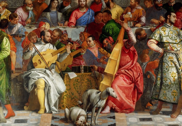 The Wedding Feast at Cana (Detail) à Paolo Veronese (alias Paolo Caliari)