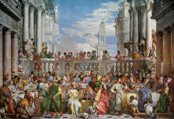 Les Noces de Cana à Paolo Veronese (alias Paolo Caliari)