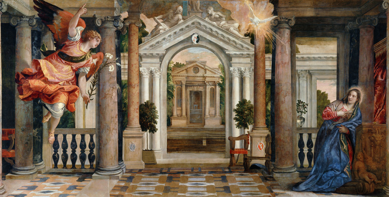 P.Veronese / Annunciation of Mary / C16 à Paolo Veronese (alias Paolo Caliari)
