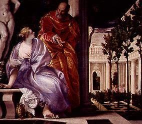Le Bathseba baigne à Paolo Veronese (alias Paolo Caliari)