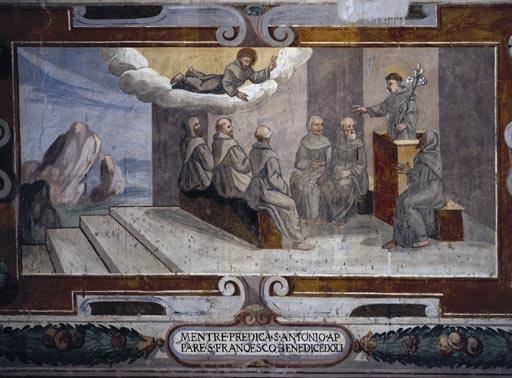 Der Heilige Franziskus erscheint den Bruedern in Arles à Vetralla Latium