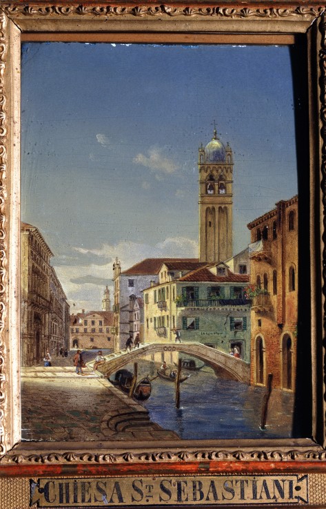 Views of Venice. The Church of San Sebastiano à Victor Vincent Adam