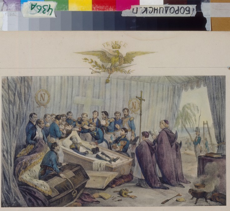 Opening Of Coffin Of Napoleon On Saint Helena Island on October 16, 1840 à Victor Vincent Adam