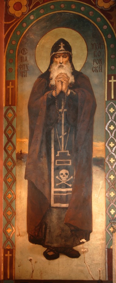 Saint Paphnutius of Borovsk à Viktor Michailowitsch Wasnezow