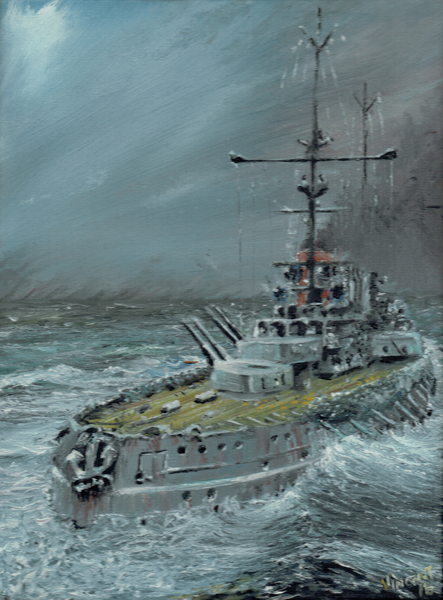 SMS Friedrich der Grosse at Jutland 1916 à Vincent Alexander Booth