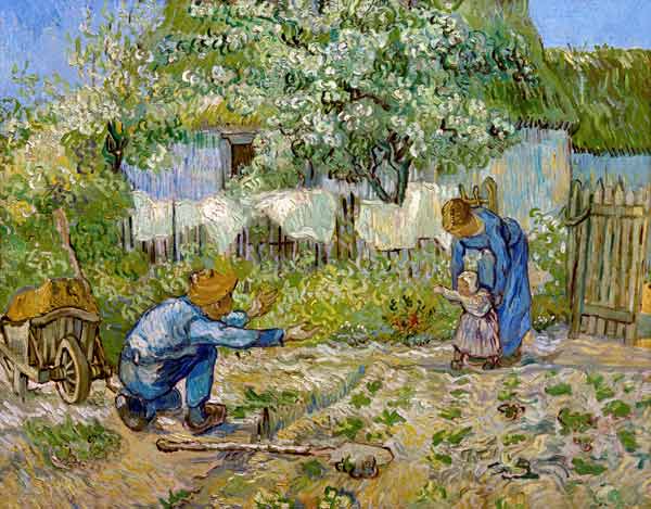 Les premiers pas (d'après Millet) à Vincent van Gogh