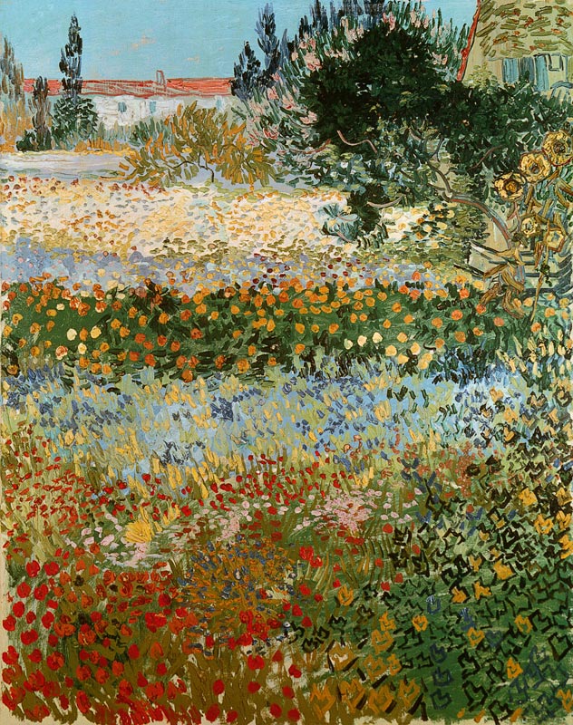 jardin de fleurs à Vincent van Gogh