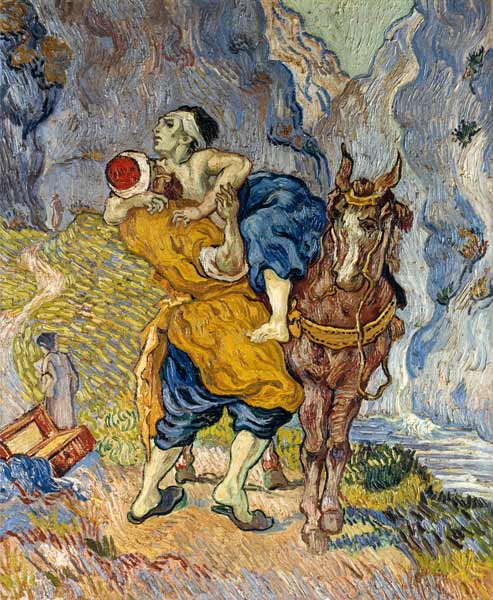 Le bon Samaritain (d'après Delacroix) à Vincent van Gogh