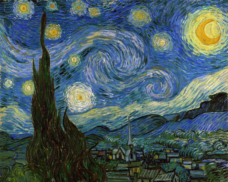 La nuit étoilée à Vincent van Gogh