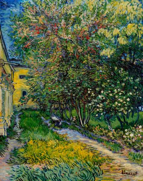 Van Gogh / St.-Rémy Hospital Garden à Vincent van Gogh
