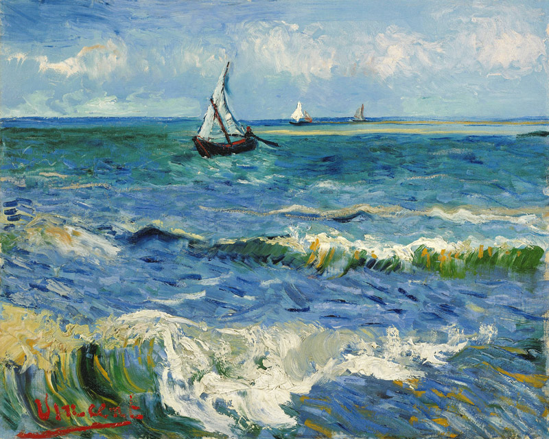La mer à Saintes-Maries de la Mer à Vincent van Gogh