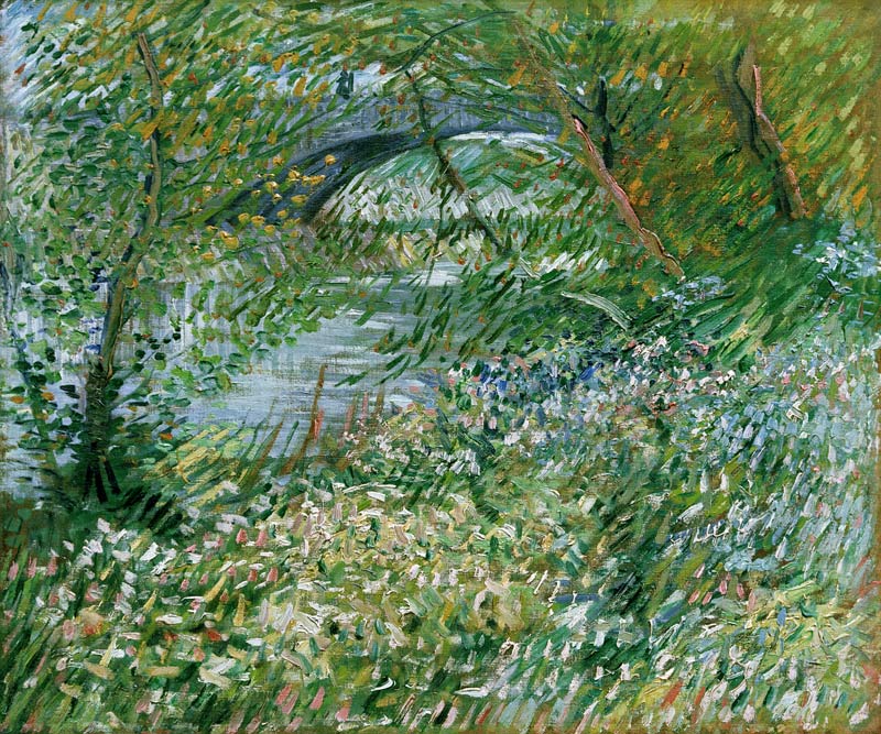 Les quais de la Seine, avec le pont de Clichy au printemps à Vincent van Gogh