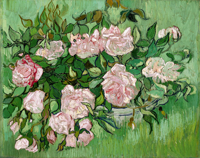 Pink Roses à Vincent van Gogh
