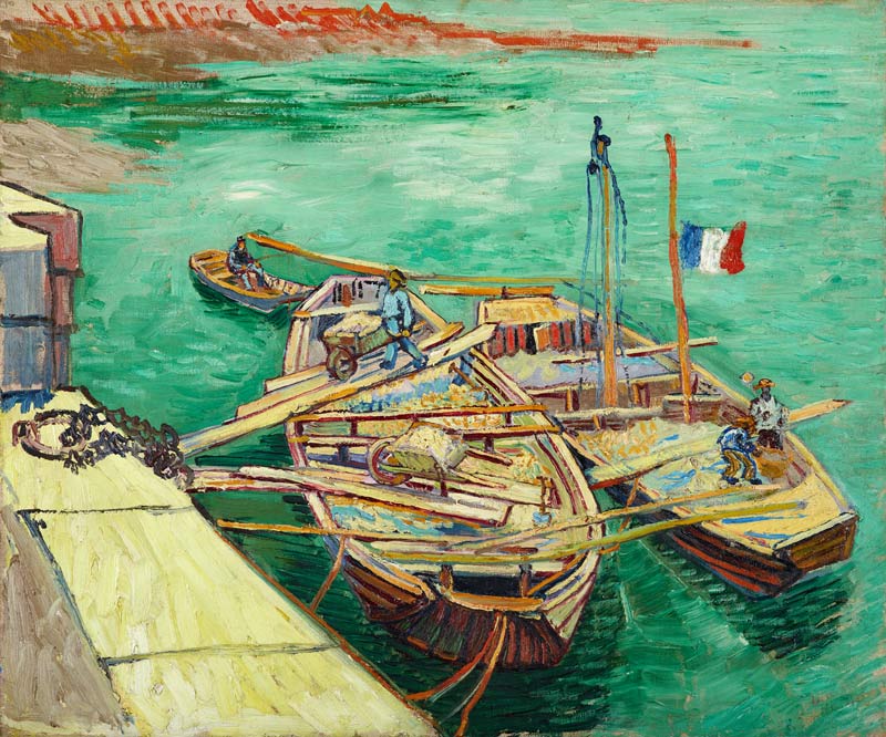 Rhonebarken à Vincent van Gogh