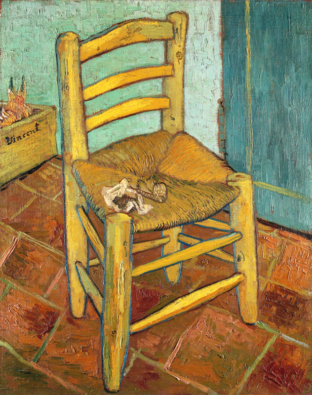 Van Gogh s Chair / Paint./ 1888 à Vincent van Gogh