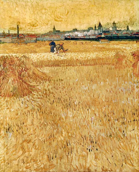 Champ de blé en Arles à Vincent van Gogh