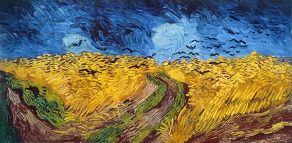 Champ de blé aux corbeaux à Vincent van Gogh