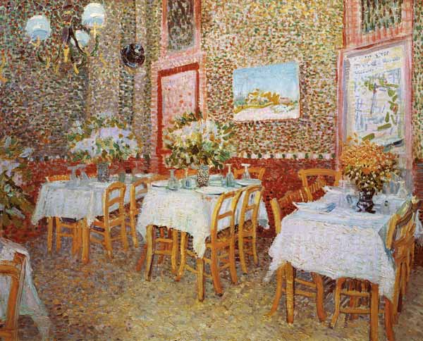 V.van Gogh, Interior of Restaurant /1887 à Vincent van Gogh