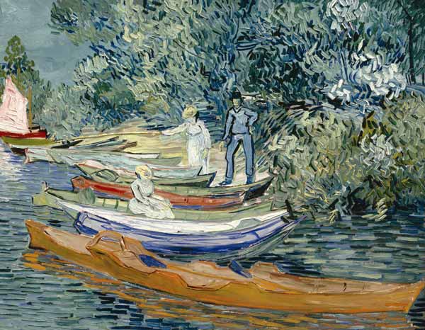 Bank of the Oise at Auvers à Vincent van Gogh