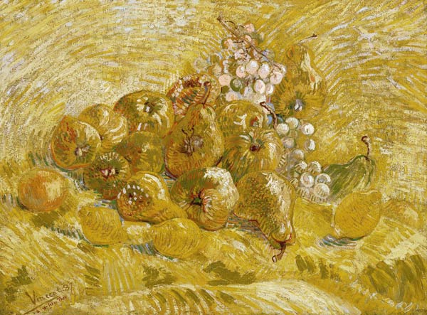 Quinces, lemons, pears and grapes à Vincent van Gogh