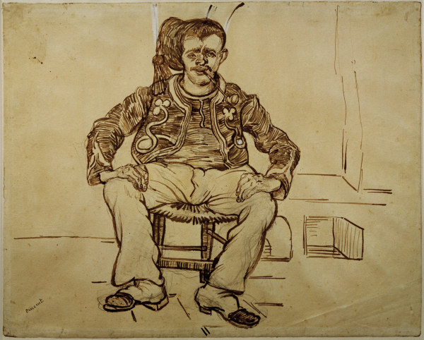 V.van Gogh, Zouave Sitting /Draw./ 1888 à Vincent van Gogh