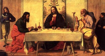 The Supper at Emmaus à Vincenzo di Biagio Catena