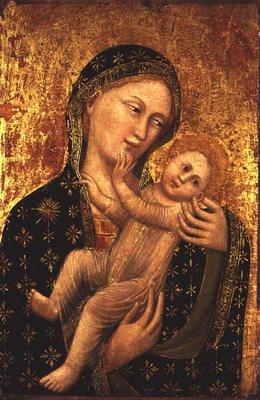 Madonna and Child (panel) à Vitale da Bologna