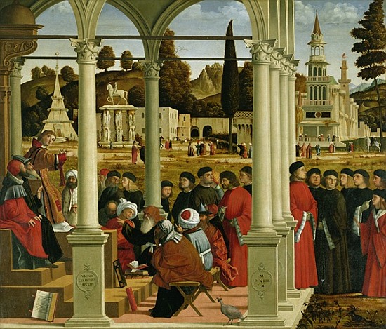 Debate of St. Stephen à Vittore Carpaccio
