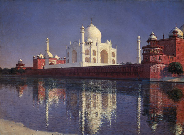 Das Mausoleum Tadj-Mahal in Indien à Wassili Werestschagin