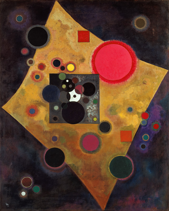 Accent in pink. à Vassily Kandinsky