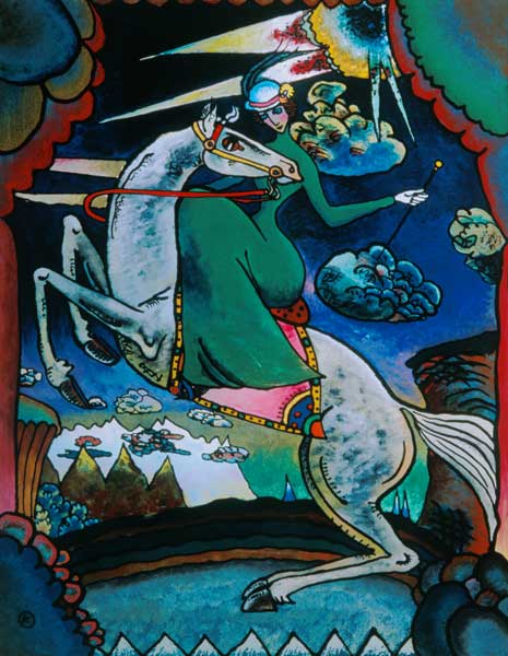 The Amazone in the mountains à Vassily Kandinsky