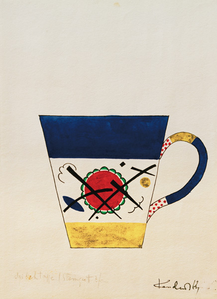 Sketch for a milk cup à Vassily Kandinsky