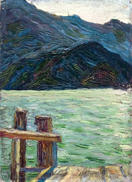 Kochelsee over the bay à Vassily Kandinsky