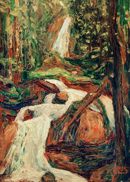 Kochel - Waterfall I à Vassily Kandinsky