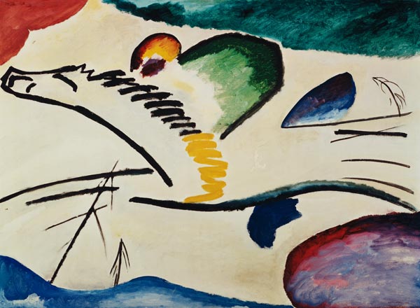 Lyrique (cavalier à cheval) à Vassily Kandinsky