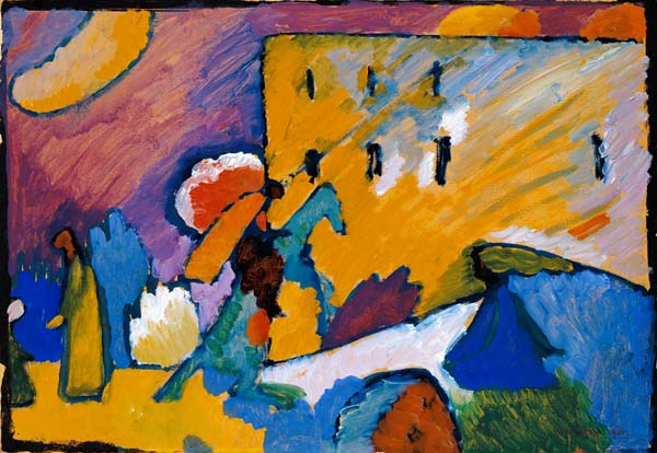 Rider over the bridge (improvisation III.) à Vassily Kandinsky