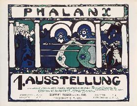 Poster of the first phalanx exhibition (after a dr
