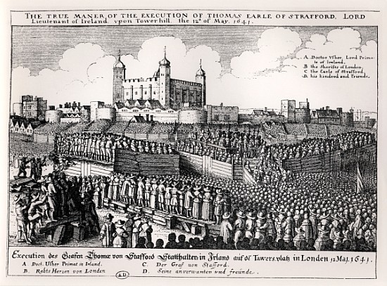 Execution of Strafford, May 12 1641 à Wenceslaus Hollar