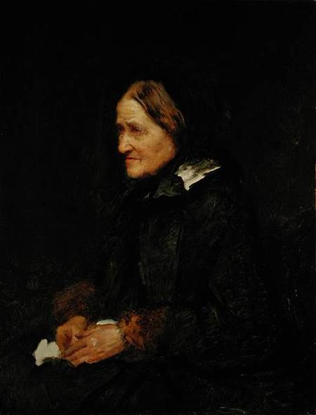 Helene Leibl, the Aunt of the Artist à Wilhelm Maria Hubertus Leibl