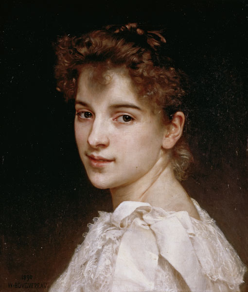Portrait of Gabrielle à William Adolphe Bouguereau