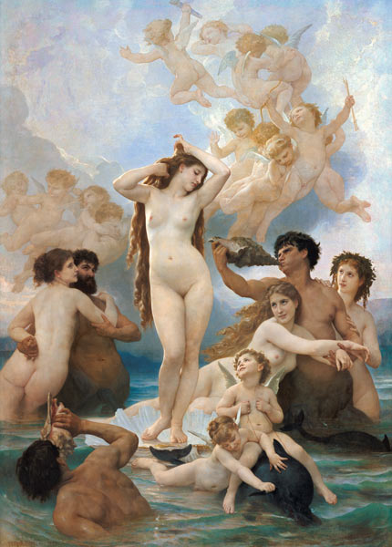 La naissance de Venus à William Adolphe Bouguereau