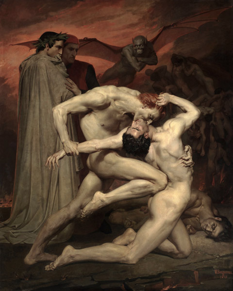 Dante et Virgile en enfer à William Adolphe Bouguereau