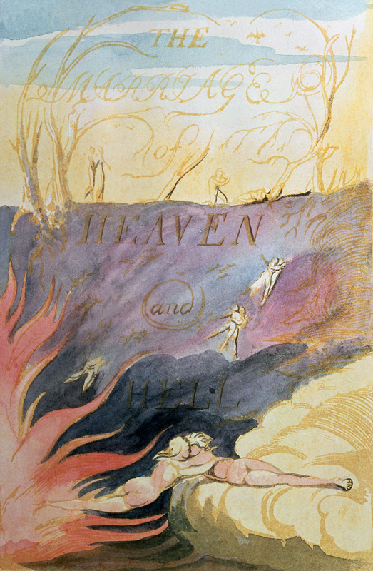The Marriage of Heaven and Hell; title-page à William Blake