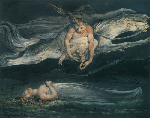 Transmission de bras de la chaîne de caractères à des Dantes de comédie goettlicher à William Blake