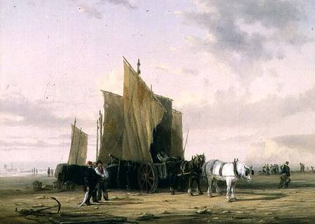 On The Coast at Yarmouth (one of a pair) à William Collins