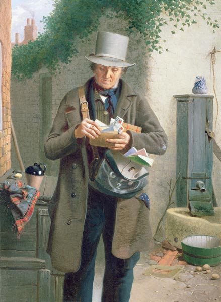 The Village Postman à William Edward Millner